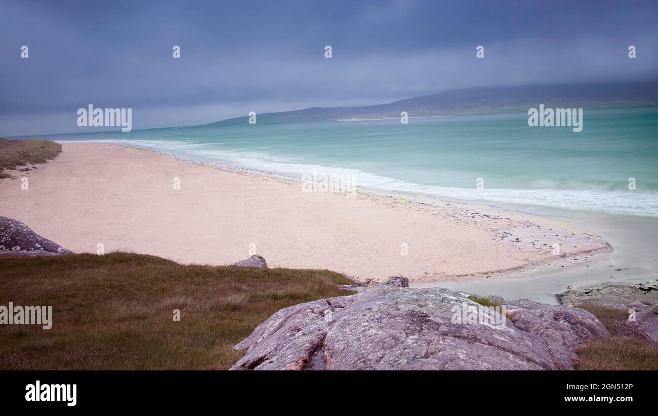 Luskentire Playa Isla de Harris Foto de stock