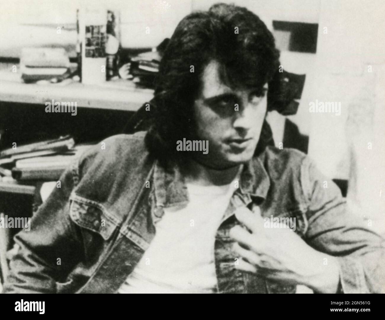 El actor estadounidense Sylvester Stallone, 1970s Foto de stock