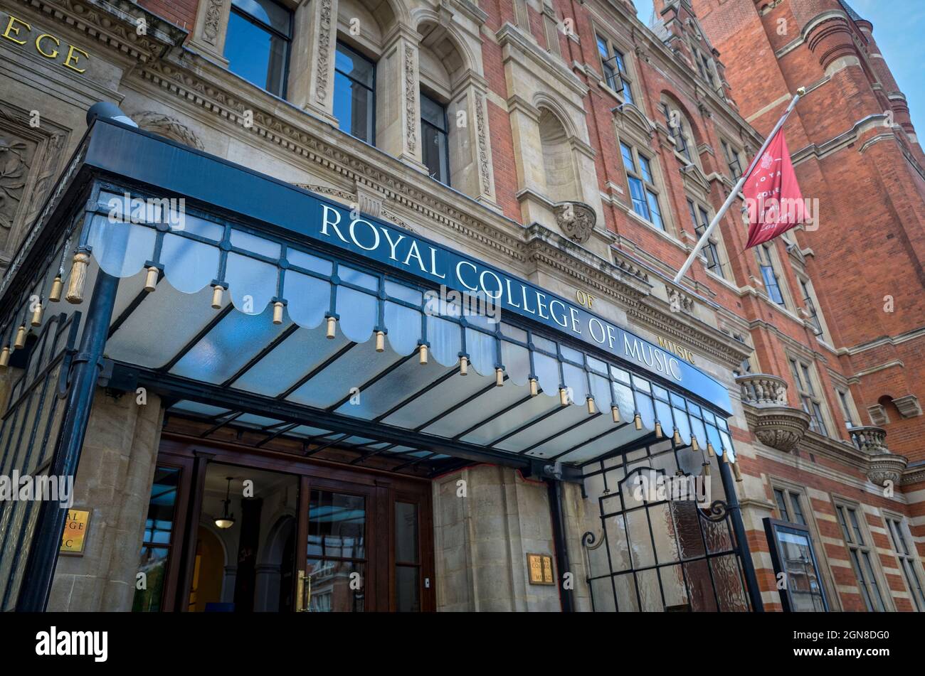 Royal College of Music, fundada en 1882, South Kensington, Londres, Inglaterra Foto de stock