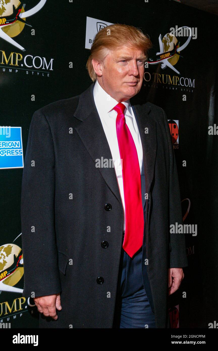 Donald Trump Red Carpet en la fiesta de lanzamiento de GoTrump.com en  Marquee, Nueva York Fotografía de stock - Alamy