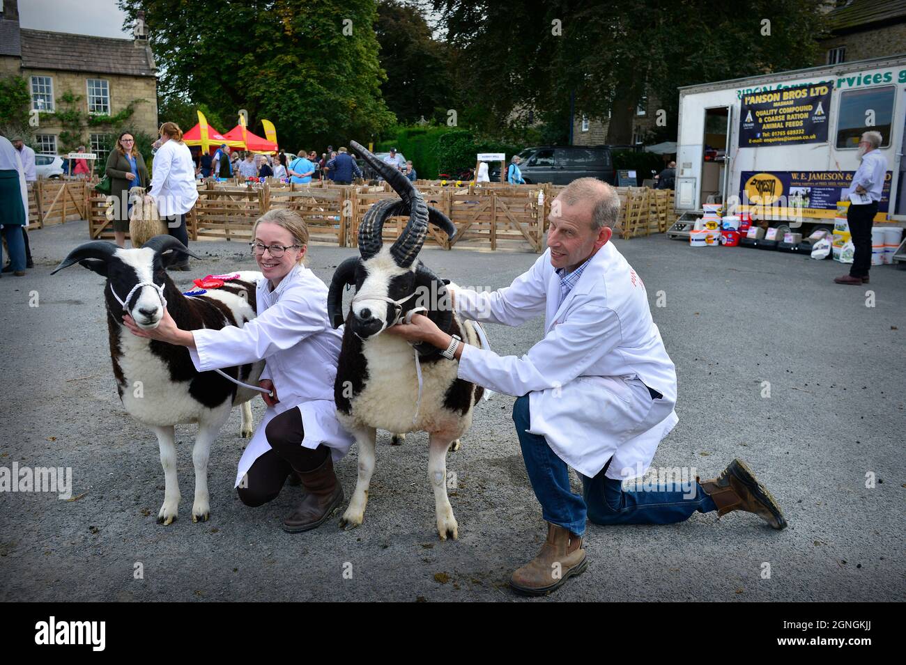 Masham Sheep Fair 2021 North Yorkshire England Foto de stock