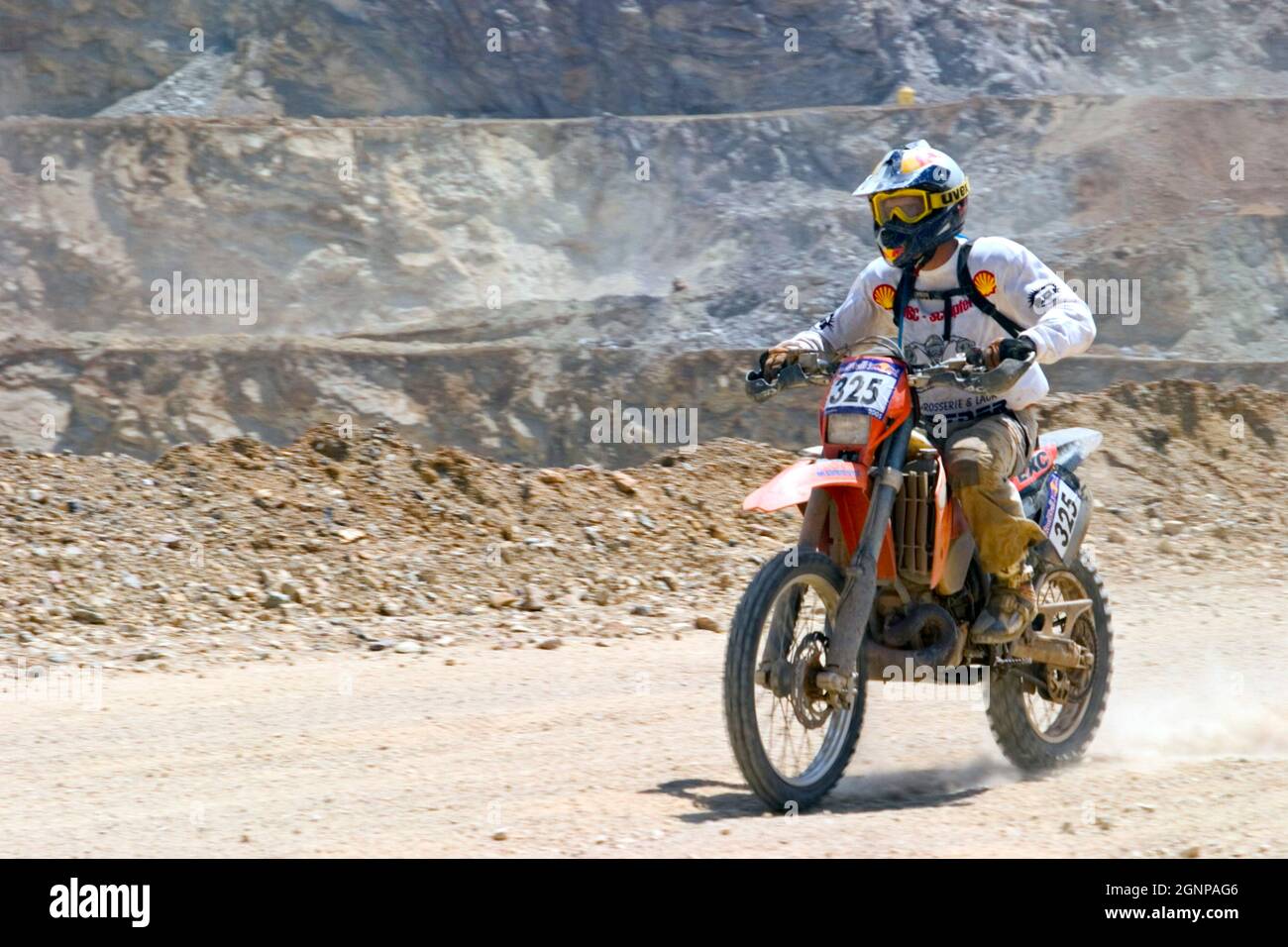 Motocross conductor Foto de stock