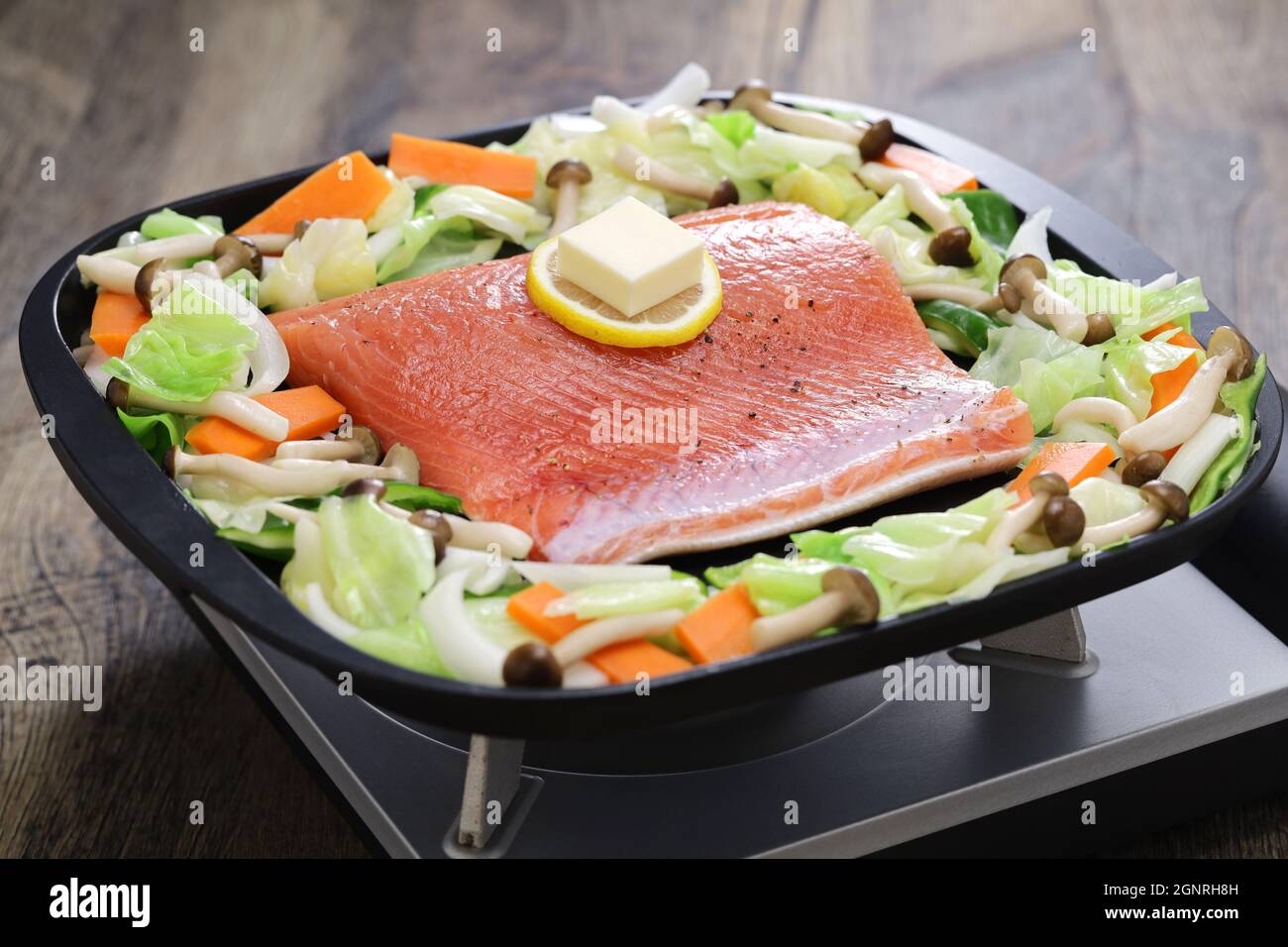 Cocina japonesa; chanchan yaki de salmón al estilo Hokkaido, salmón