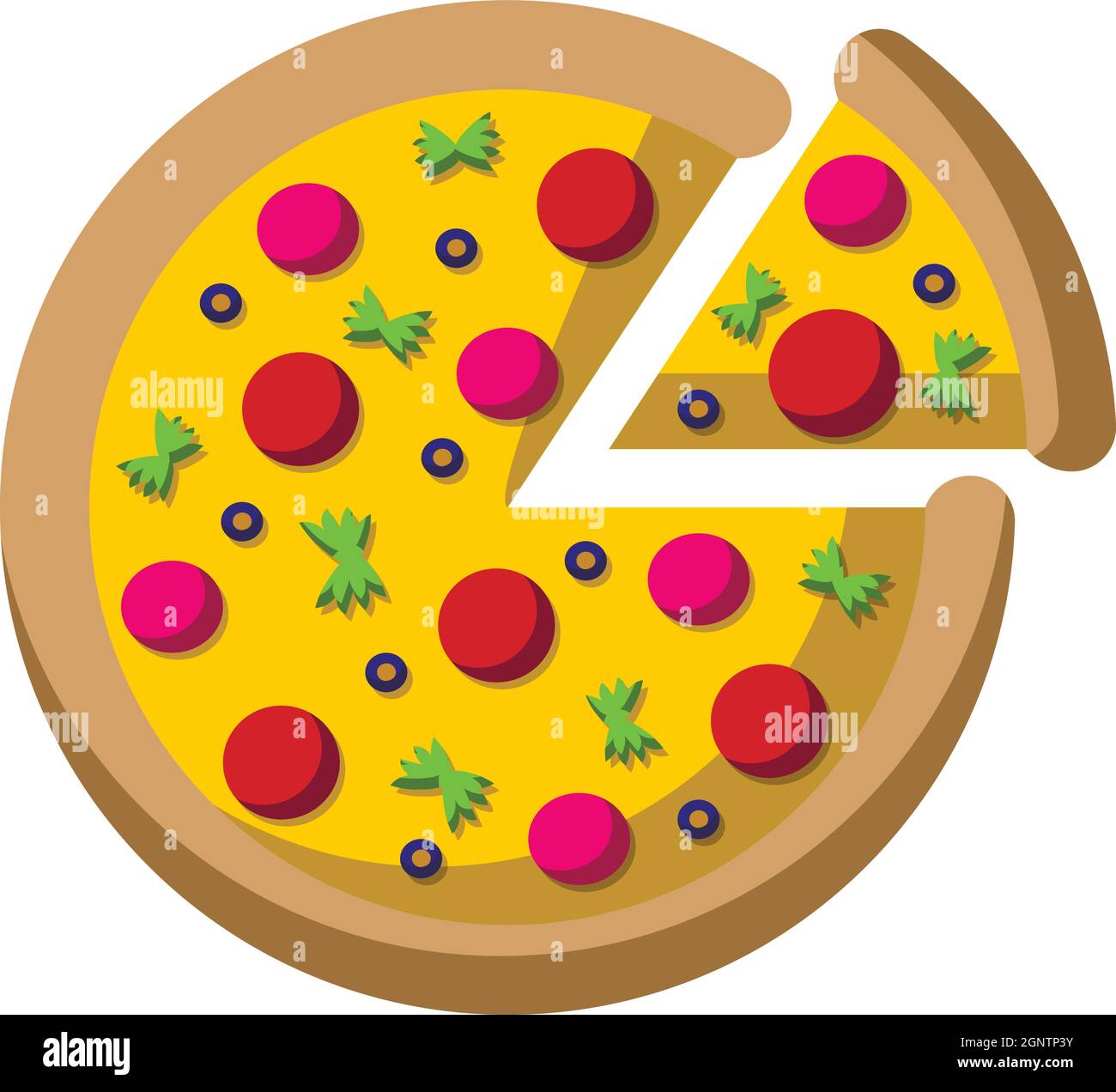 Plato rebanada pizza - Empaques Industriales