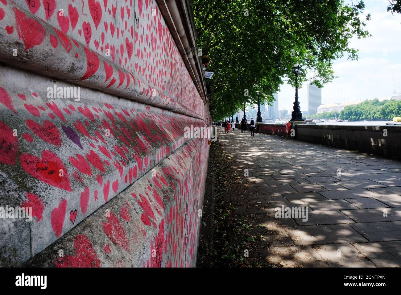 National Covid Memorial Wall - Londres, Inglaterra Foto de stock