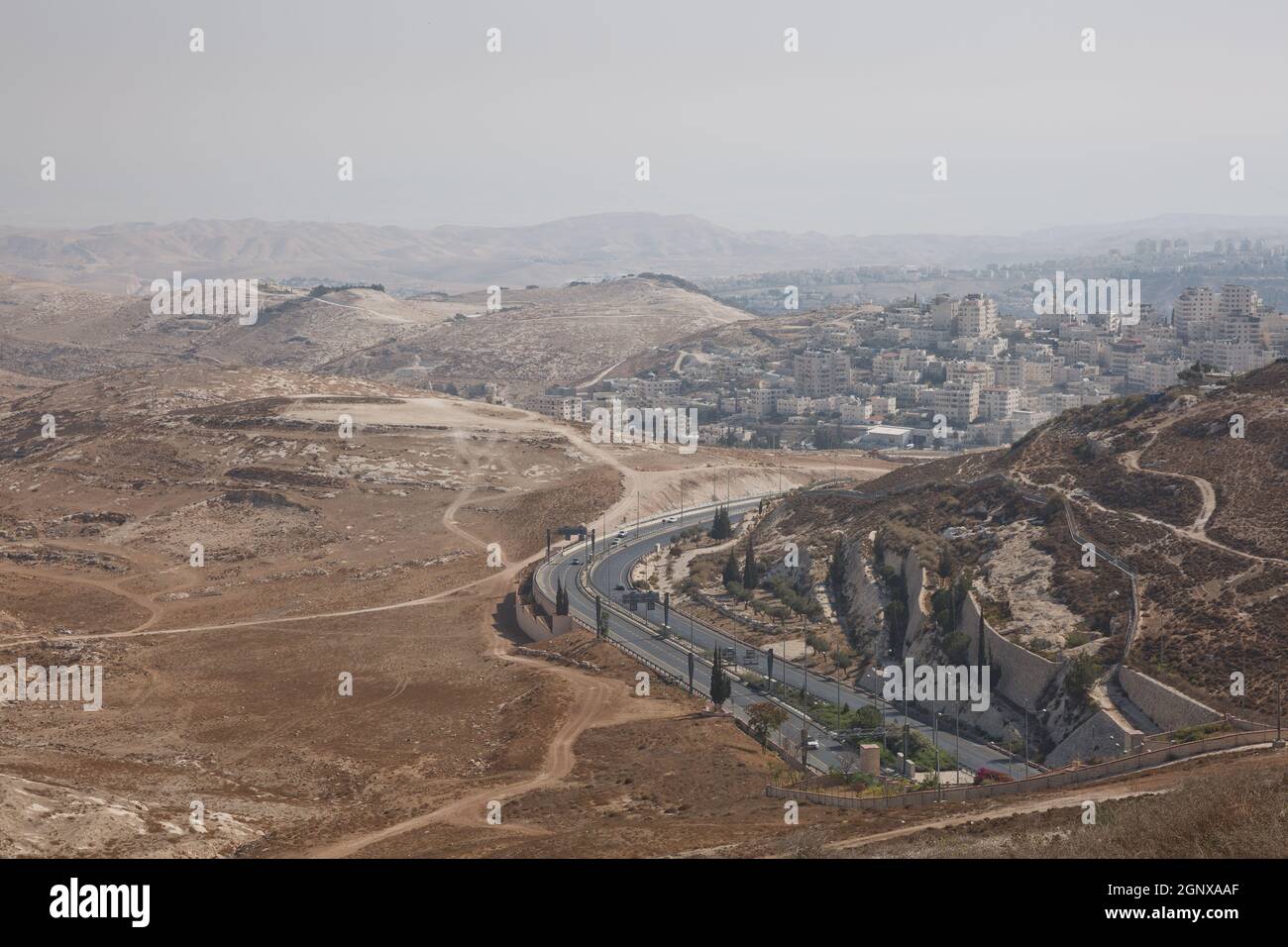 La ciudad de Jerusalén en Israel fue construida en el desierto. Es una