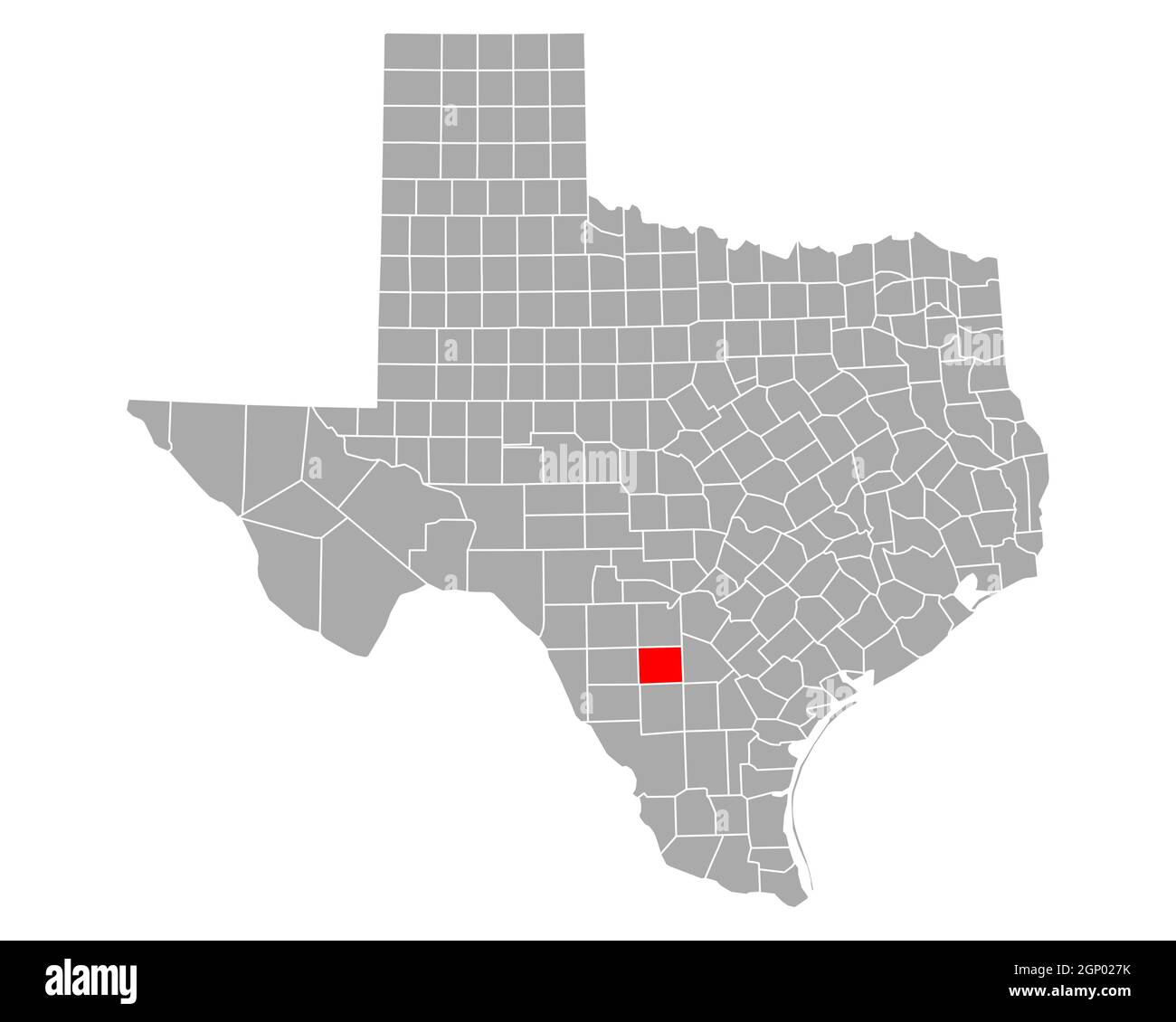 Mapa de Frio en Texas Fotografía de stock Alamy