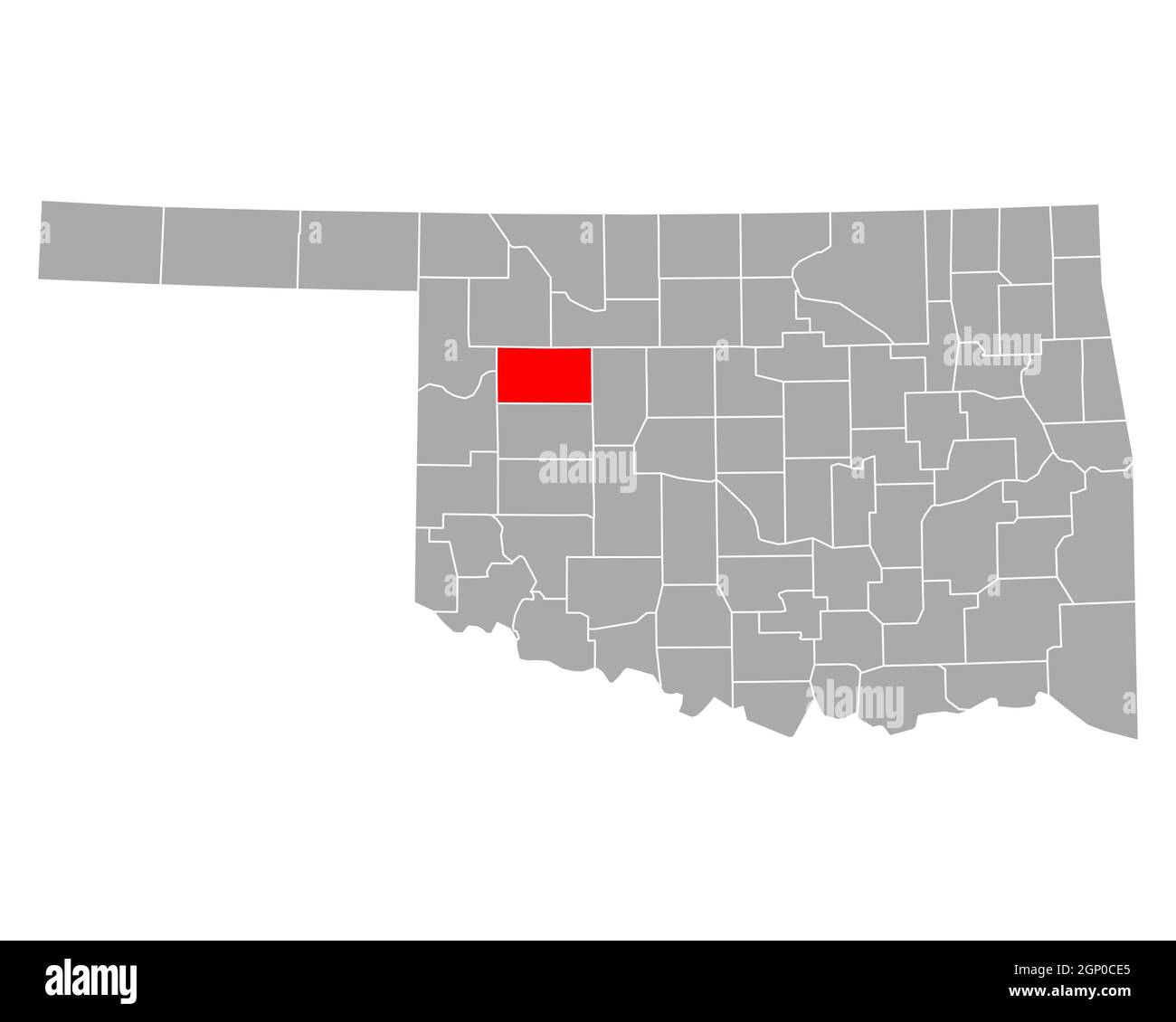 Mapa de Dewey en Oklahoma Fotografía de stock Alamy