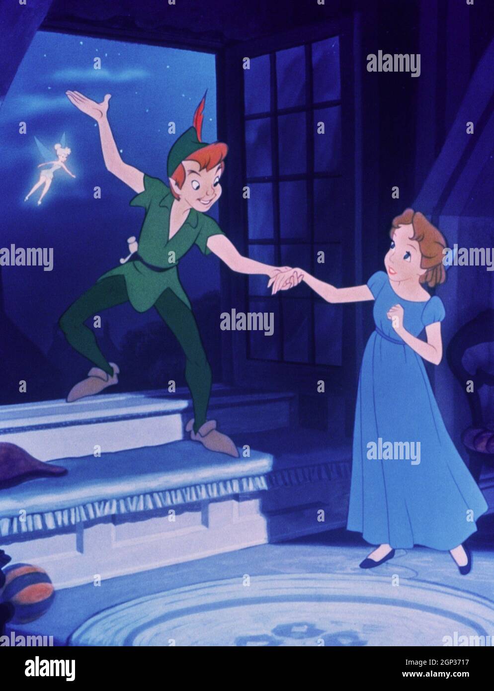 PETER PAN, Wendy Darling, Peter Pan, Tinkerbell, 1953. © Walt Disney  Co./Cortesía Colección Everett Fotografía de stock - Alamy