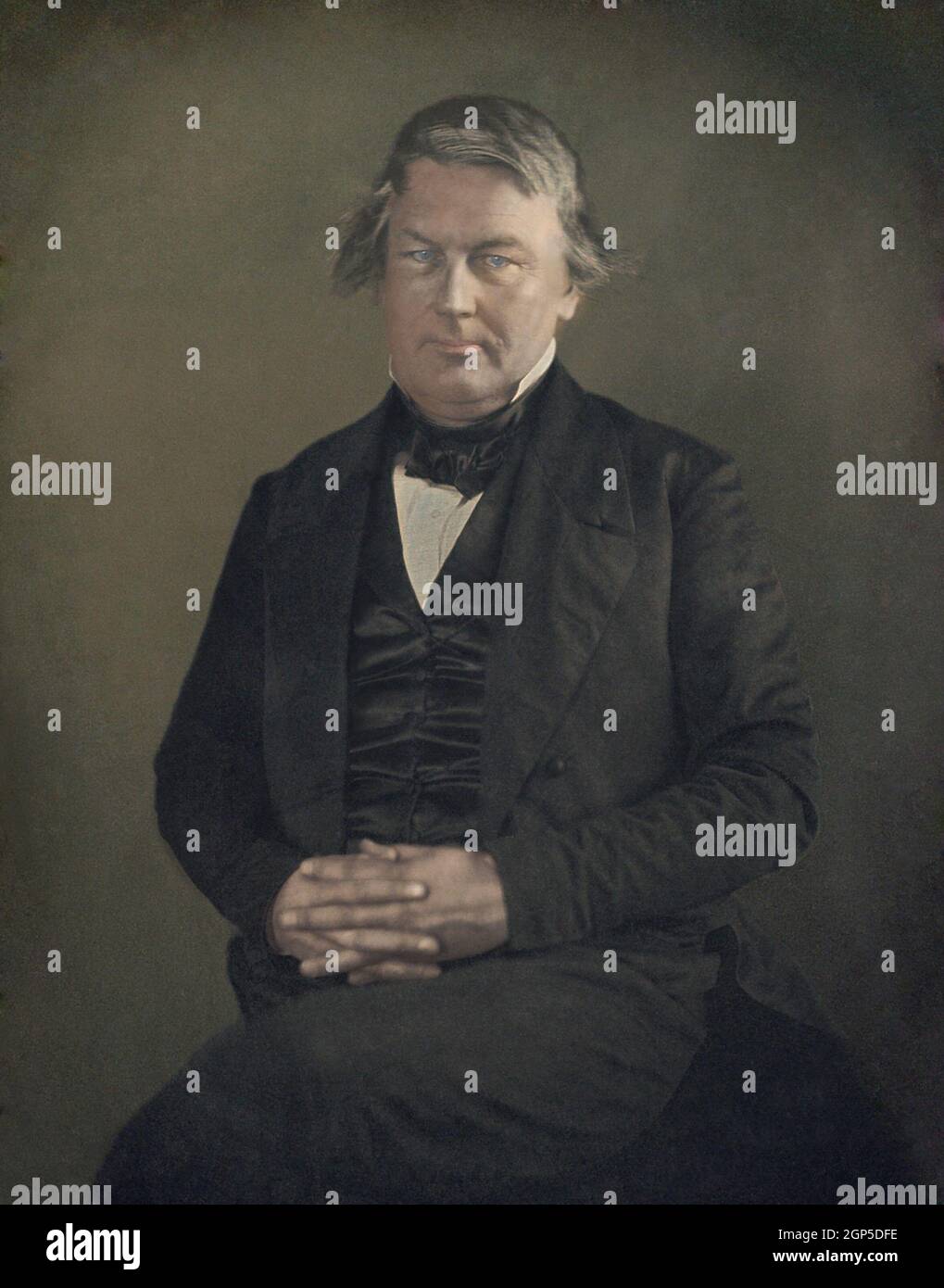Millard Fillmore Se Convertiria En El Presidente De Los Estados Unidos En 13th Sirviendo De 1850 A 1853 Retrato Del Daguerrotipo Por Mathew B Brady Tomado Del Entonces Vicepresidente En El Capitolio