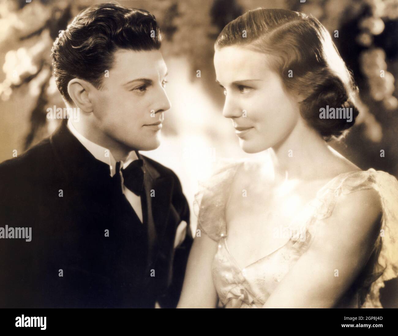 Ivan Brandt, Joan Gardner, On-Set of the Film, 'Forever Tuy', Título original: 'Forget Me Not', Artistas Unidos, Grand National Pictures, 1936 Foto de stock
