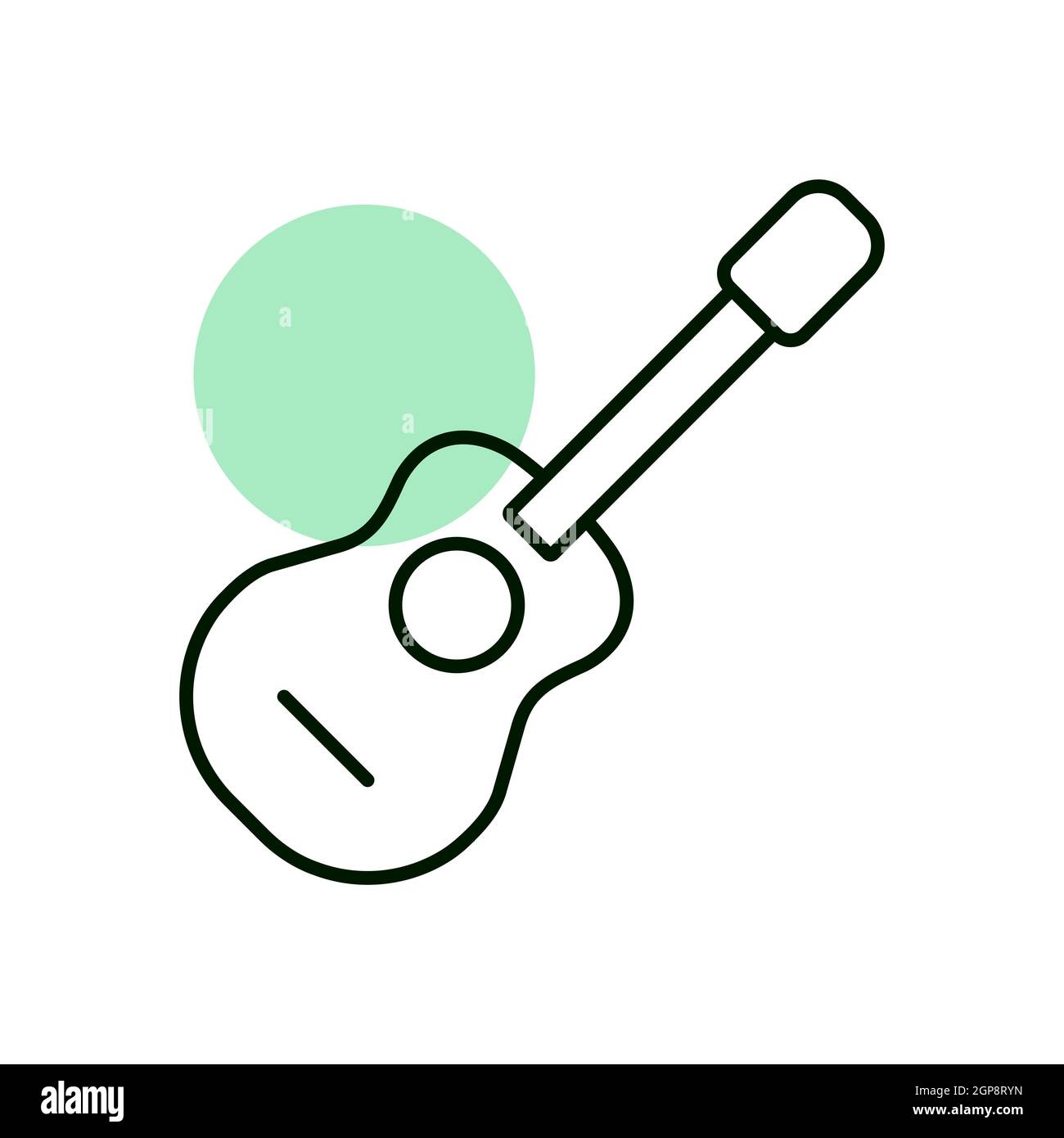 Icono clásico de vector de guitarra acústica. Símbolo gráfico para el  diseño de sitios web musicales y aplicaciones, logotipo, aplicación, IU  Fotografía de stock - Alamy
