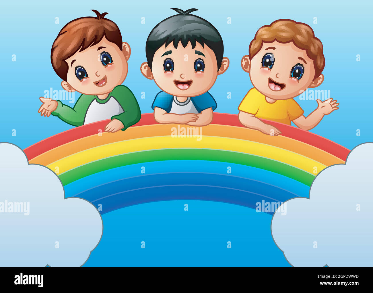 Niños felices animados fotografías e imágenes de alta resolución - Alamy