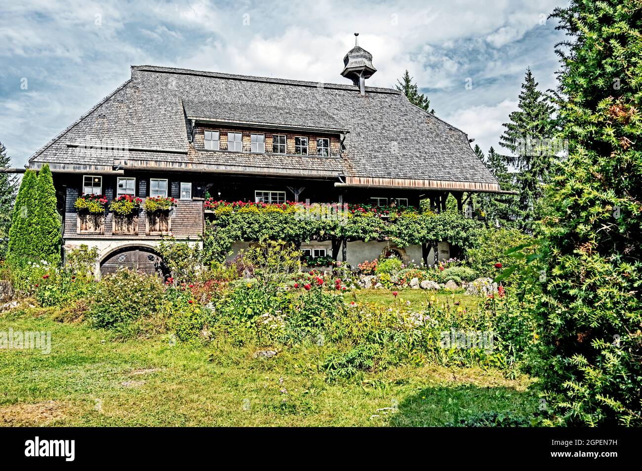 Grafenhausen (Alemania, Baden-Württemberg, Selva Negra): Huesli, museo de historia local; Heimatmuseum „Hüsli“ – bekannt aus der 'Schwarzwaldklinik' Foto de stock