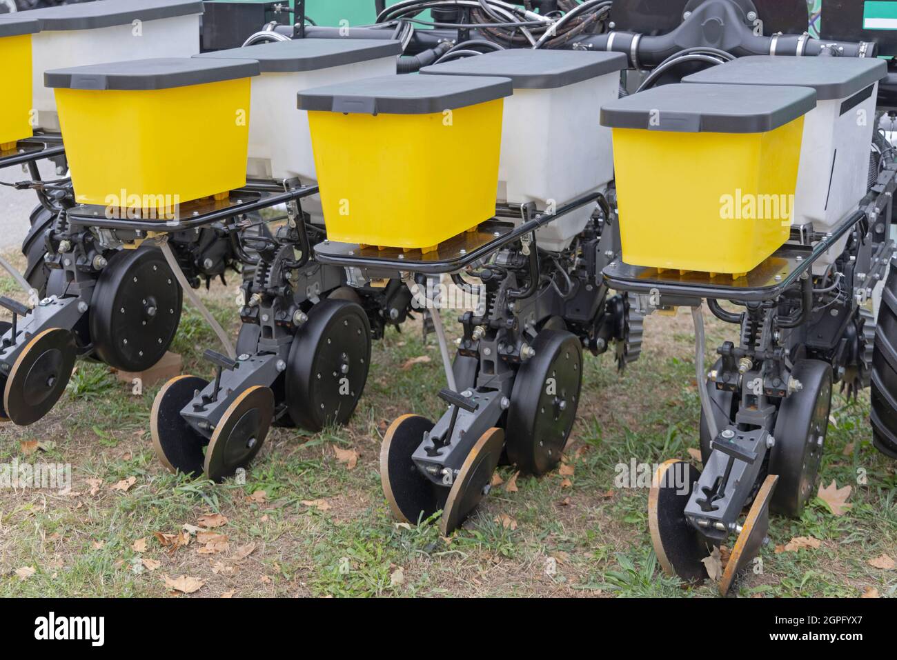 Sembradora de semillas de precisión Agricultura Máquina Equipos agrícolas Foto de stock