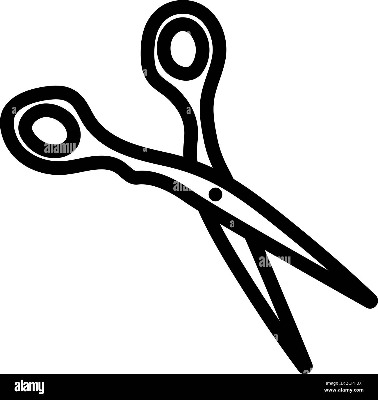 Icono de tijeras de pelo Imágenes de stock en blanco y negro - Alamy