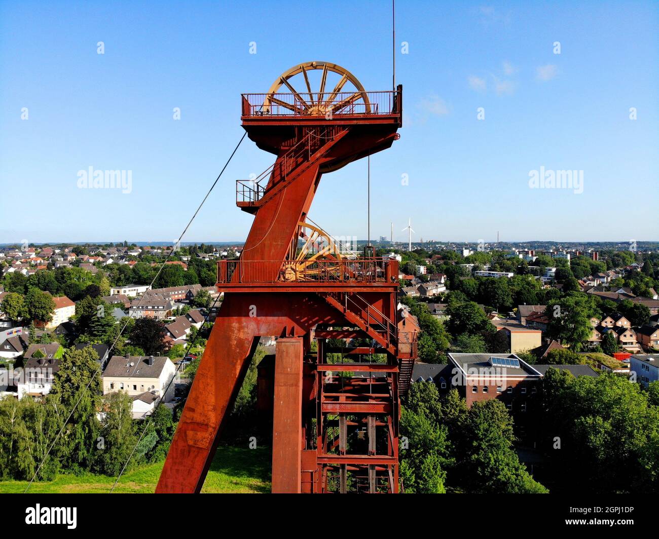 Zeche Monopol Schachtanlage Grillo, Kamen Foto de stock