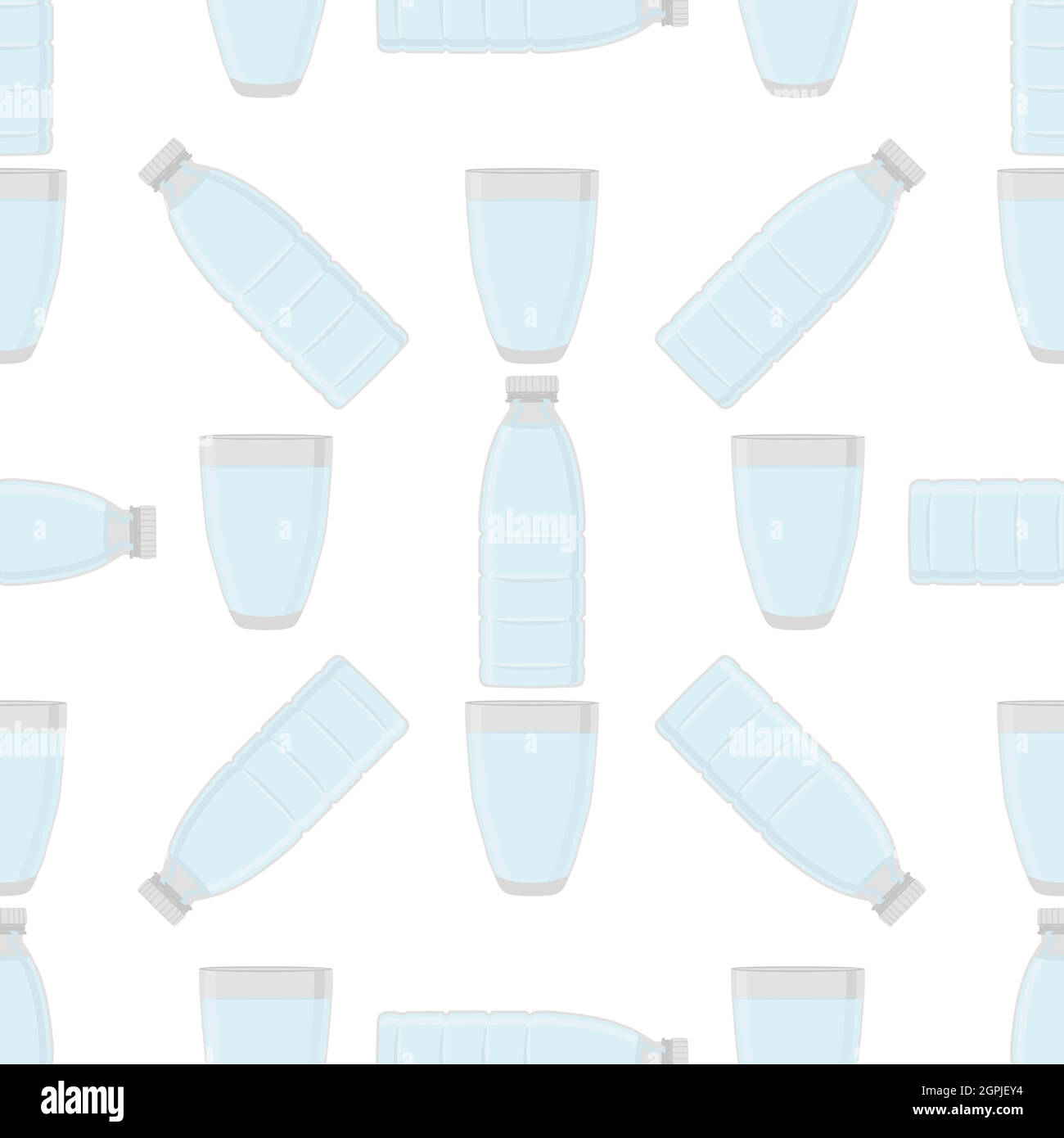 Ilustración sobre el conjunto de temas Botellas de plástico de tipos idénticos Ilustración del Vector