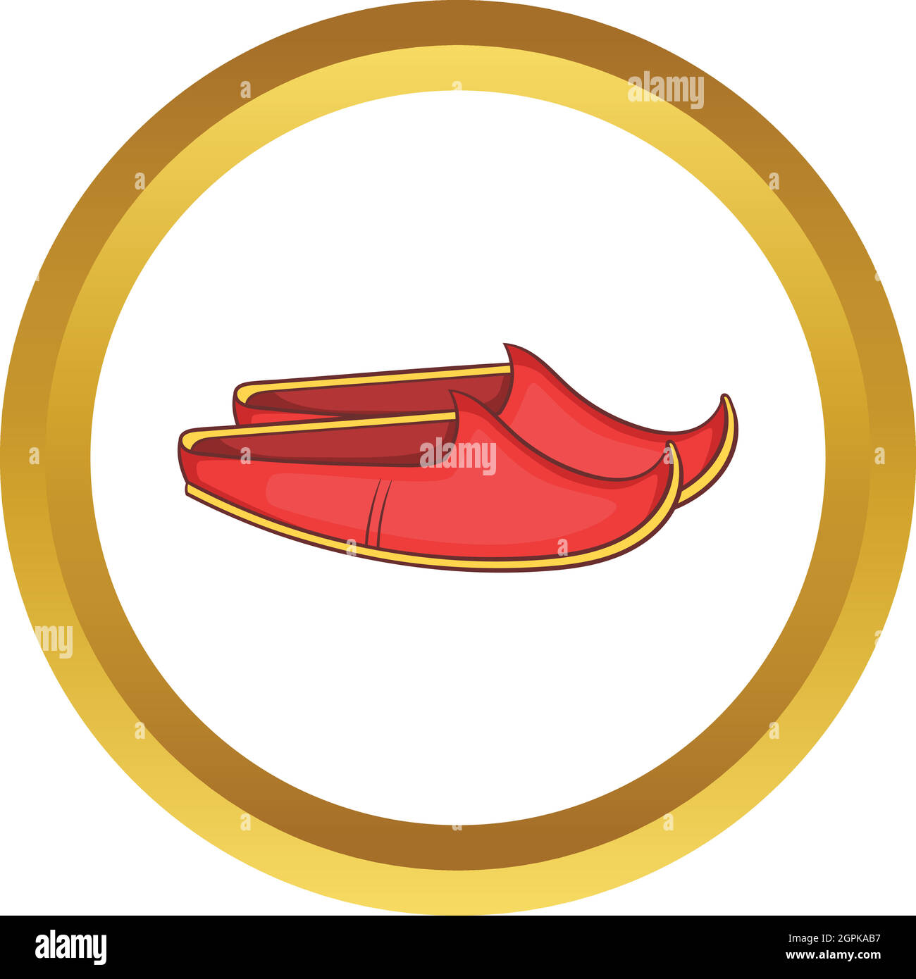 Zapatos turco icono vectorial Ilustración del Vector