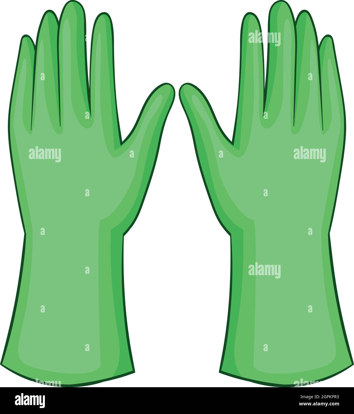 Guantes de jardín, icono de estilo de dibujos animados Imagen Vector de  stock - Alamy