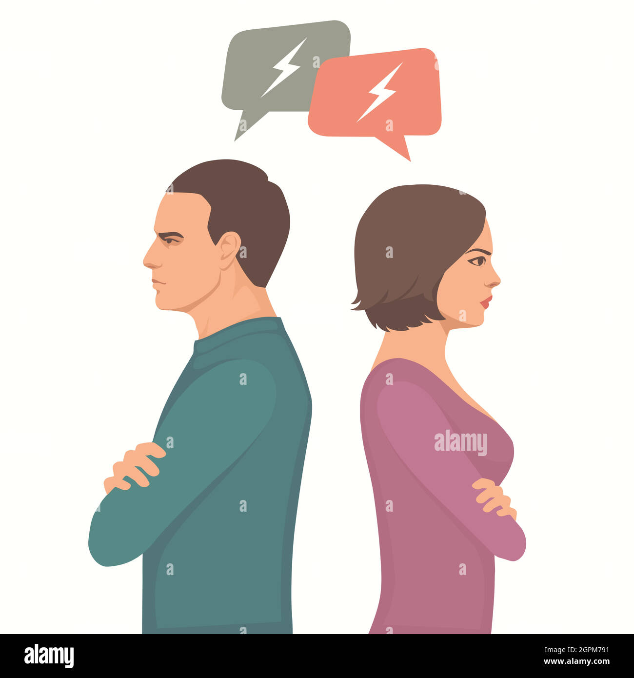 lucha de pareja enojada Imagen Vector de stock - Alamy lucha de pareja enojada Imagen Vector de stock - Alamy