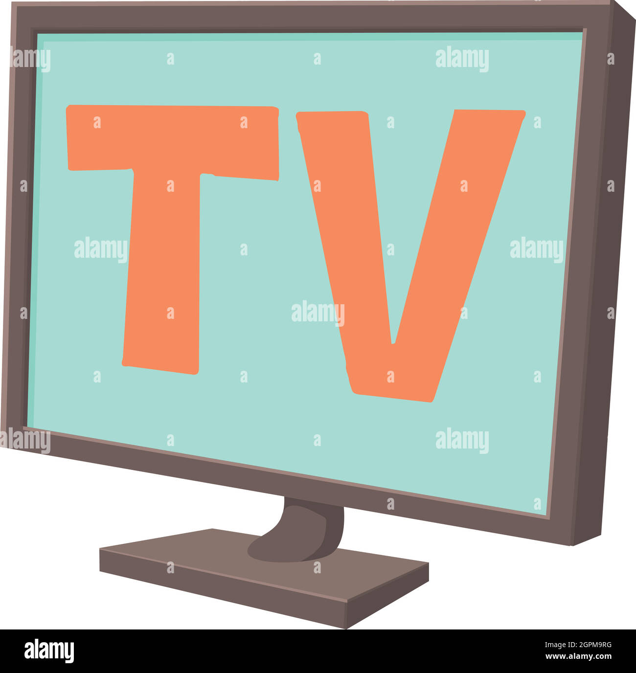 Icono de la pantalla de TV, estilo de dibujos animados Imagen Vector de  stock - Alamy