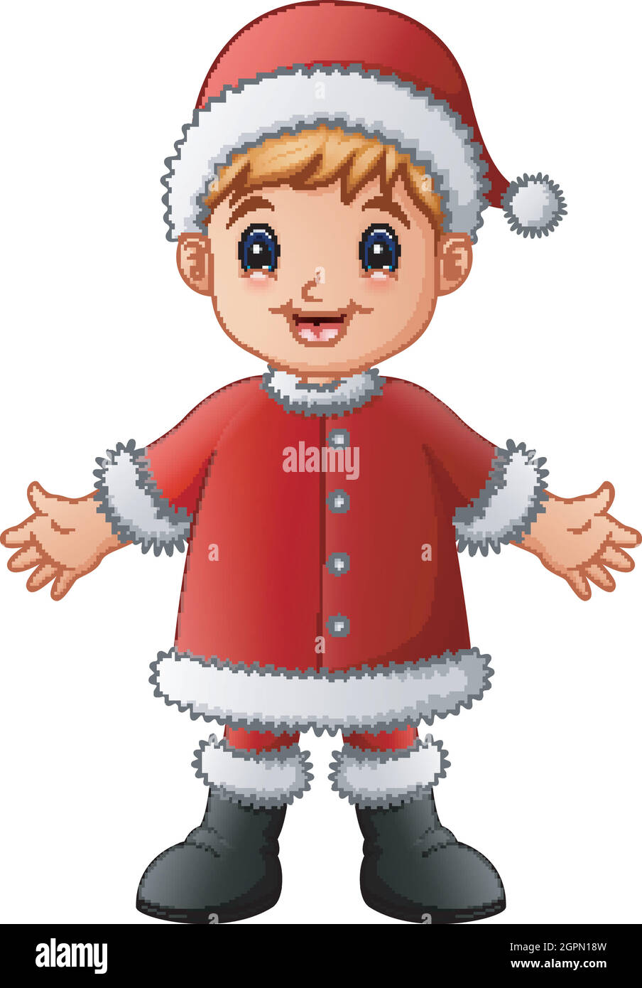 Niños vestidos online de papa noel