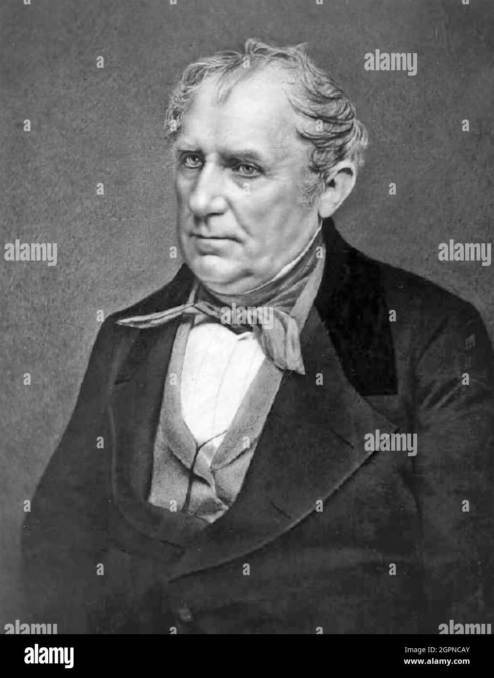 JAMES FENIMORE COOPER (1789-1851) novelista estadounidense fotografiado por Matthew Brady en 1850 Foto de stock