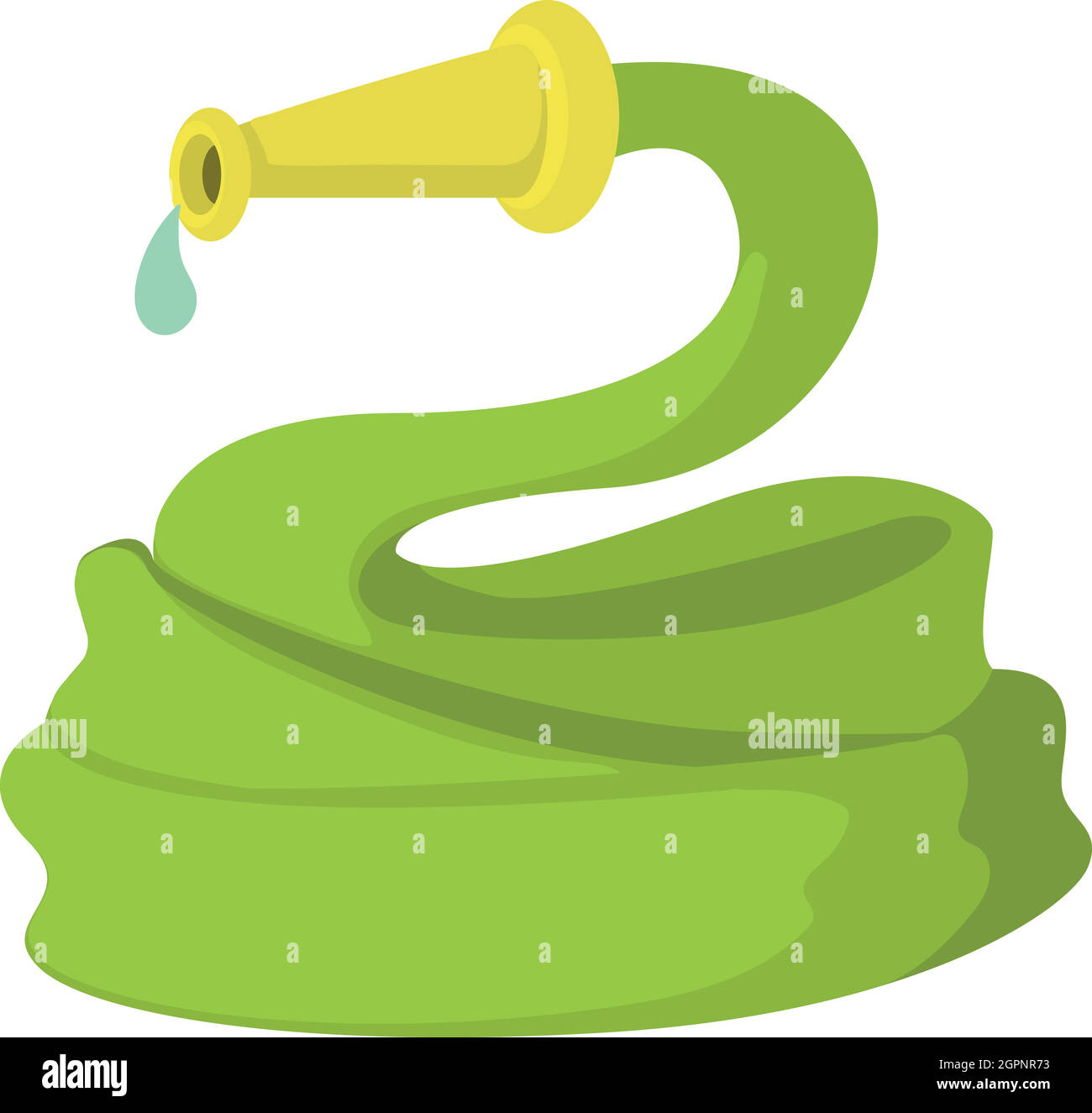 Manguera de jardín, icono de estilo de dibujos animados Imagen Vector de  stock - Alamy