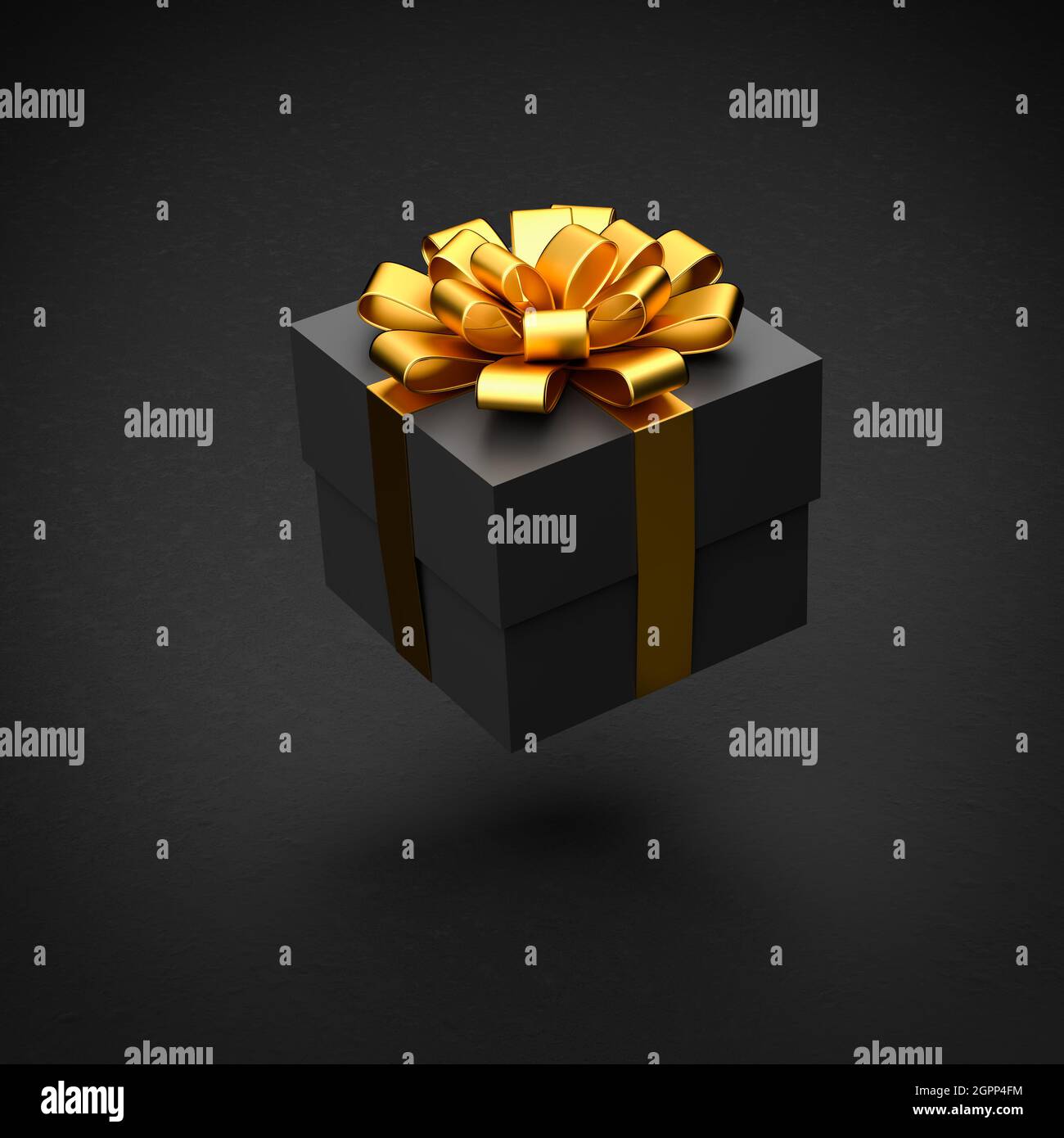 Cajas de regalo decoradas con cinta negra. Cartones marrones. ilustración  de representación 3d Fotografía de stock - Alamy