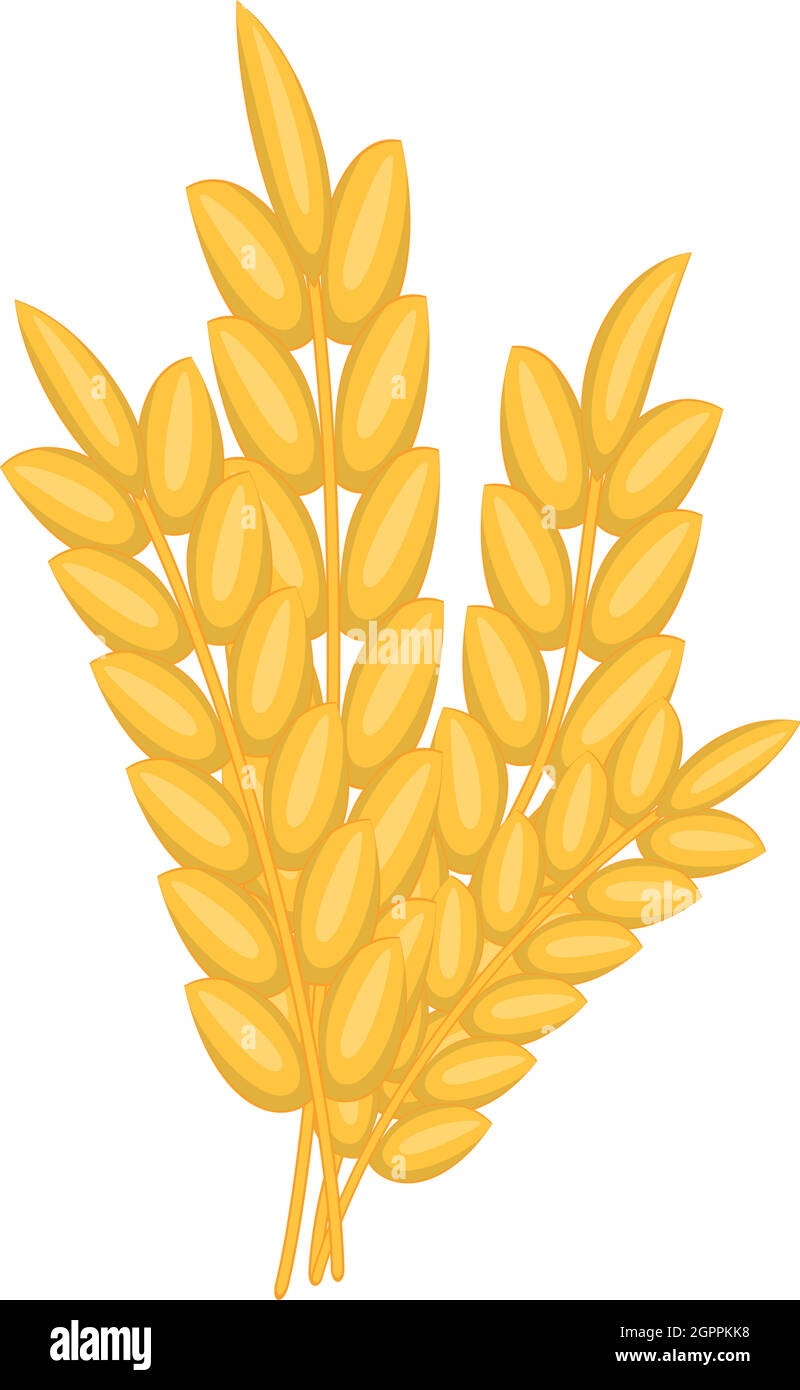 Montón de trigo, el icono de estilo de dibujos animados Imagen Vector de stock - Alamy