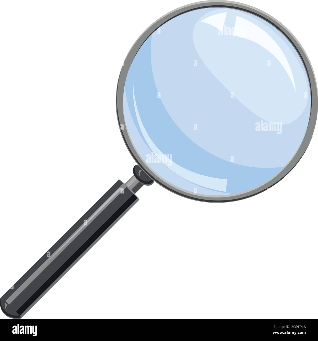 Lupa de cristal, icono de estilo de dibujos animados Imagen Vector de stock  - Alamy