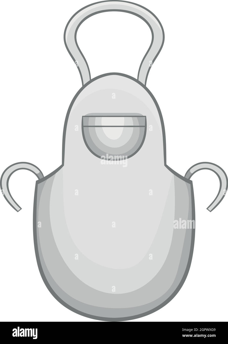 icono de delantal blanco, estilo de dibujos animados 15206918 Vector en  Vecteezy