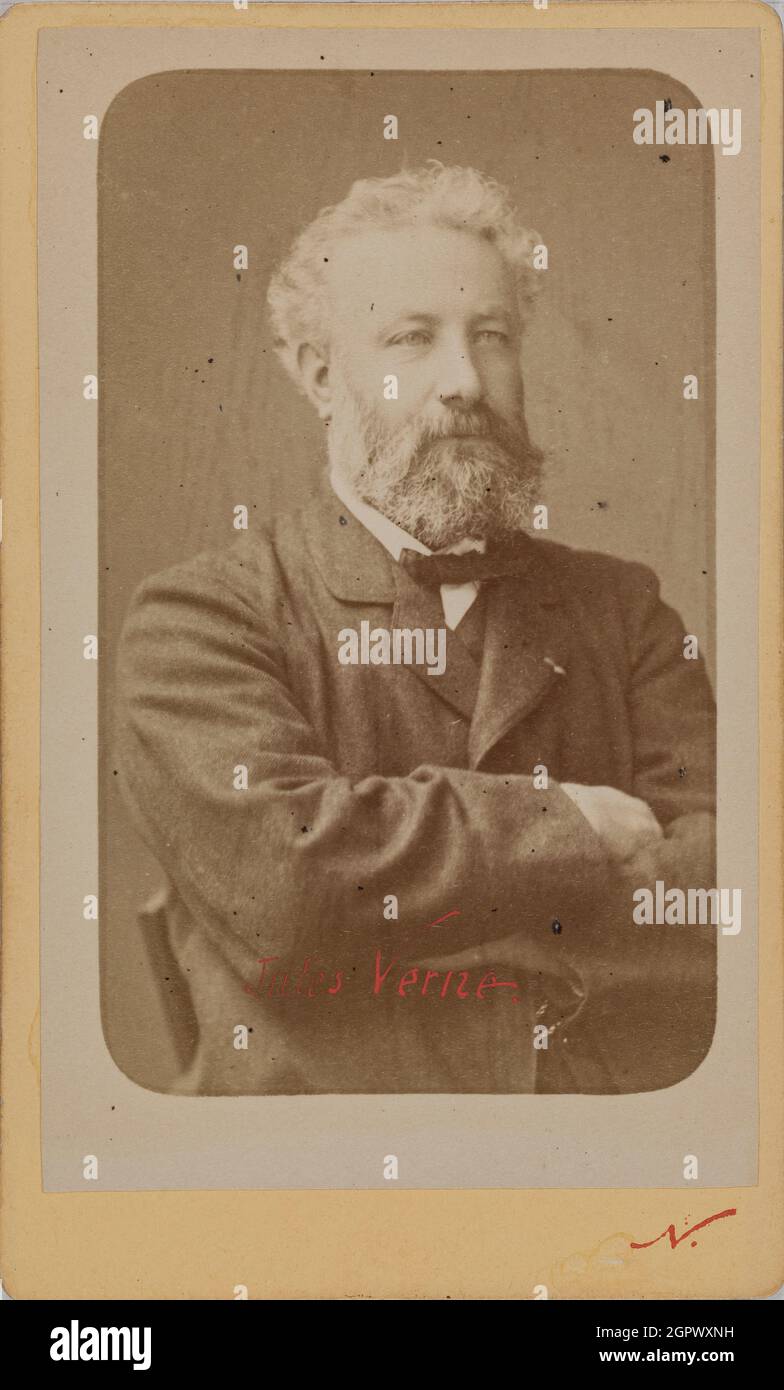 Retrato de Jules Verne (1828-1905), c. 1870. Colección Privada Fotografía  de stock - Alamy