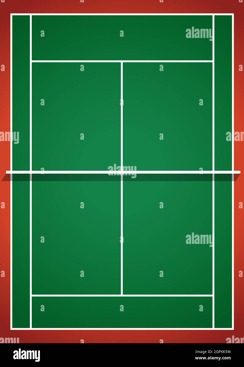 Cancha de badminton Imágenes vectoriales de stock - Alamy