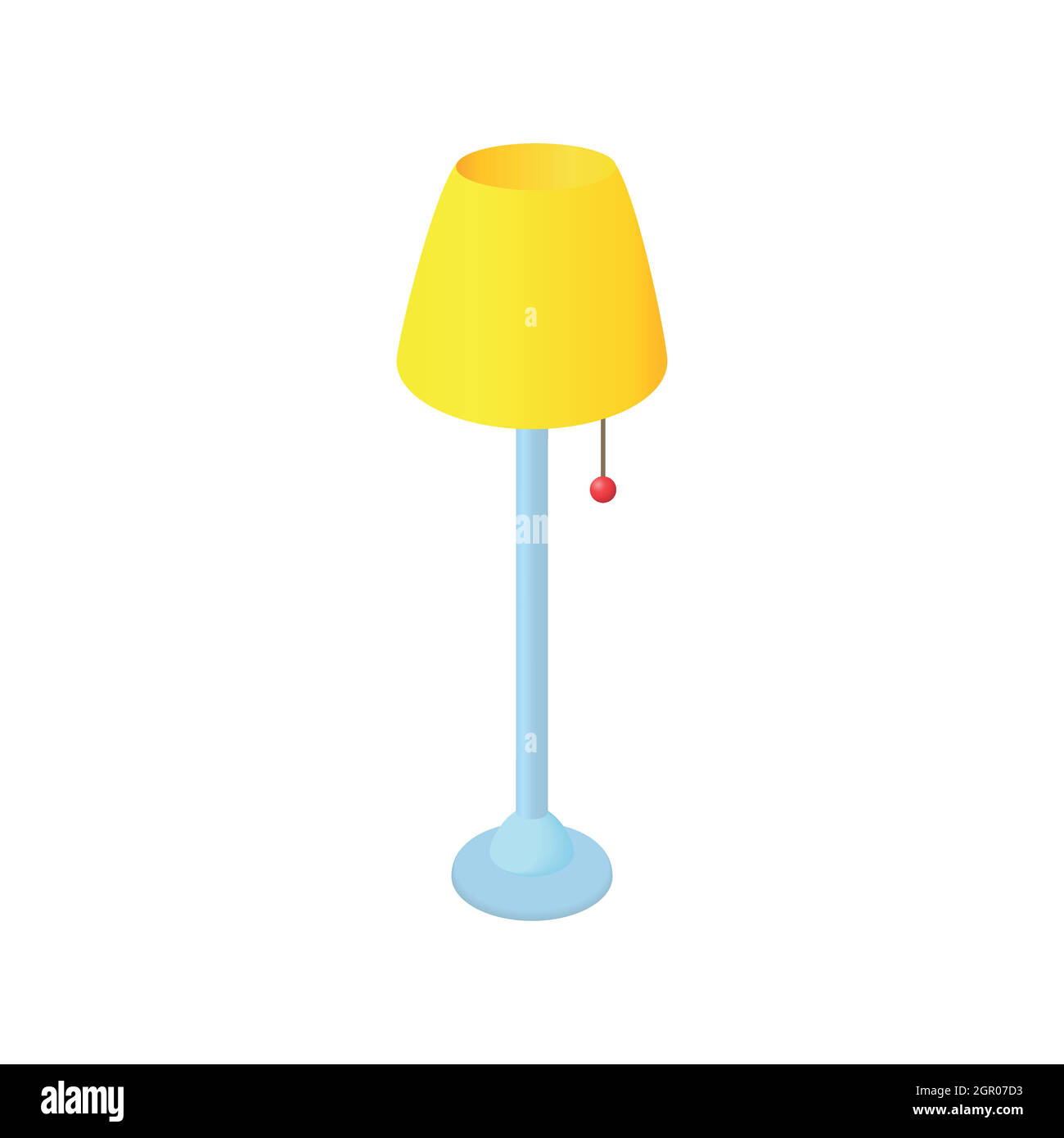 Lámpara de pie largo, icono de estilo de dibujos animados Imagen Vector de  stock - Alamy