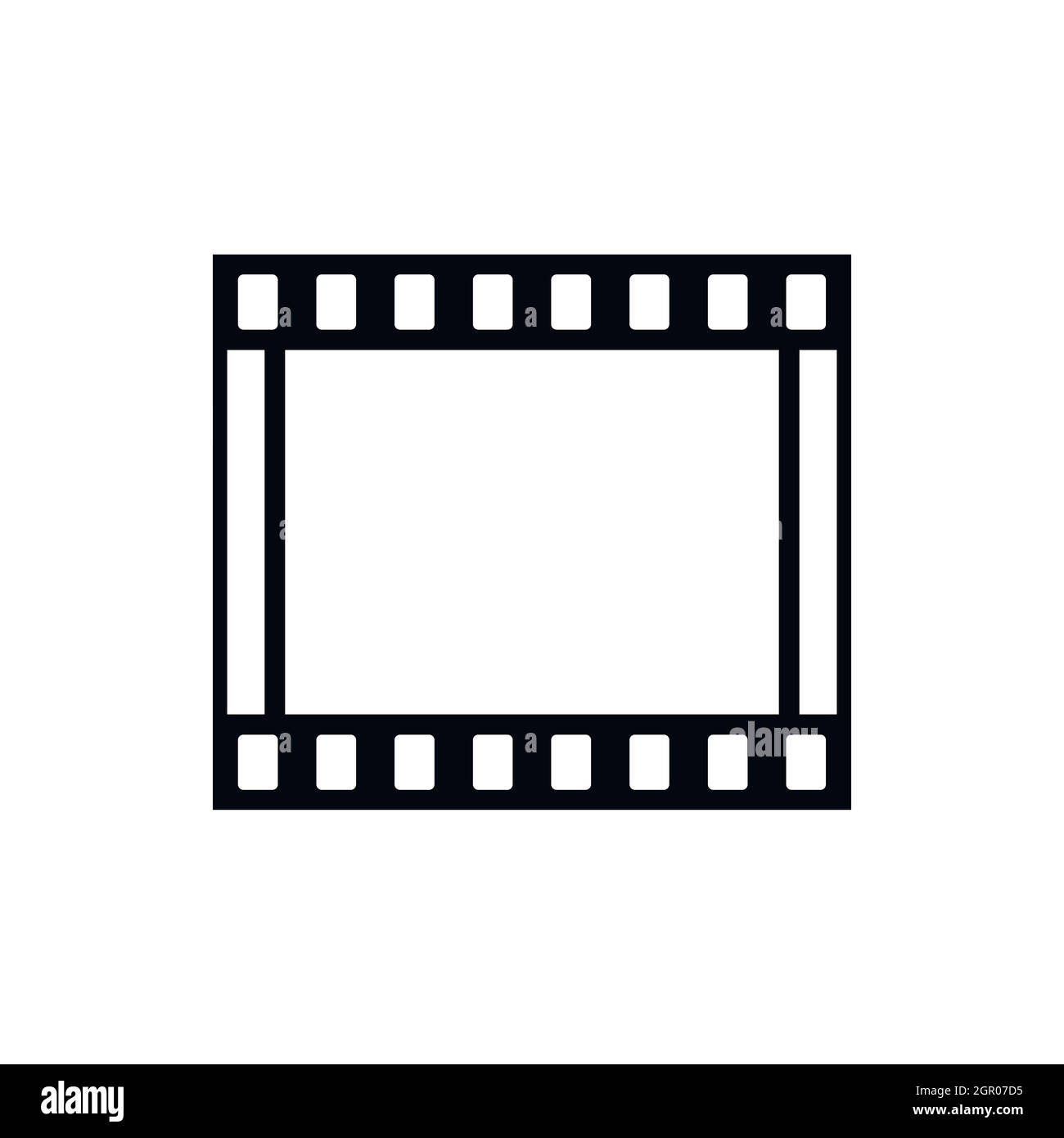 Película con fotogramas de la película, el icono de estilo sencillo Imagen  Vector de stock - Alamy