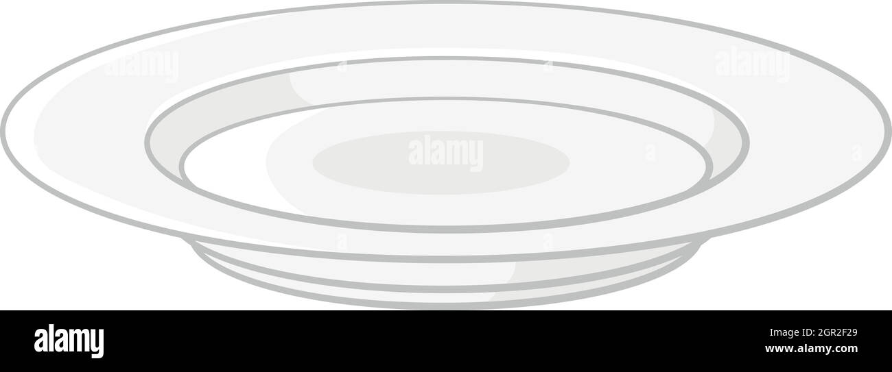 Plato de sopa, el icono de estilo de dibujos animados Imagen Vector de  stock - Alamy