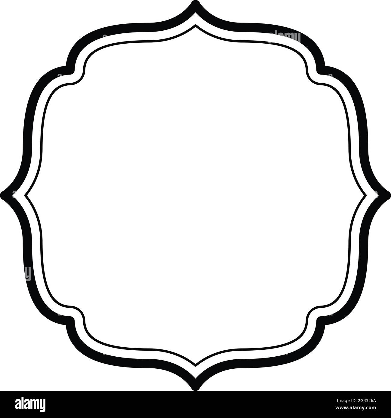 Diseño de marco vintage con fondo blanco Fotografía de stock - Alamy