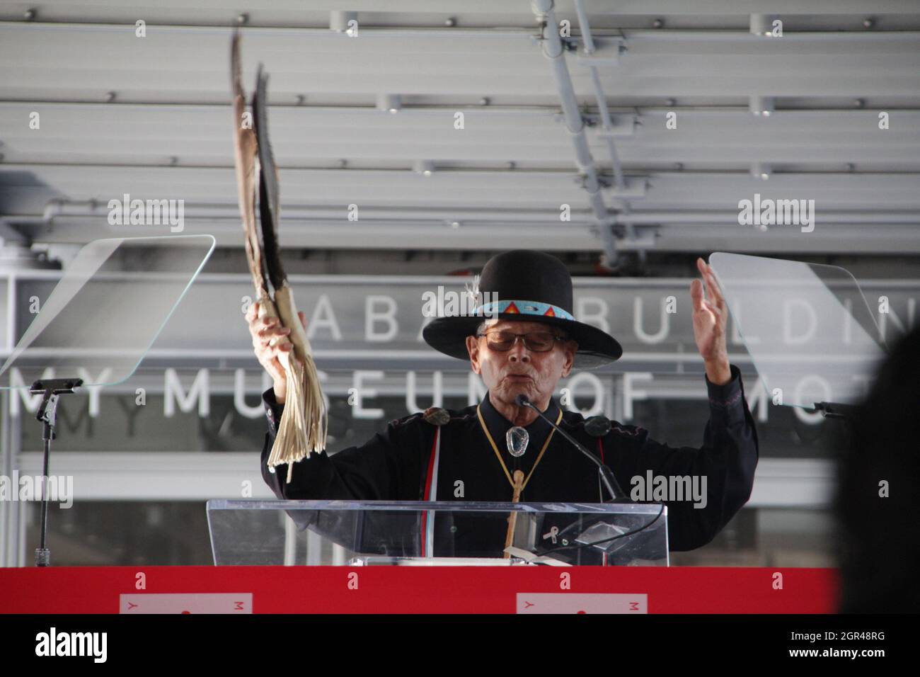 Los Ángeles, EE.UU., 30 2021 de septiembre: Jimi Castillo 09/30/2021 La Ceremonia de Dedicación y el Corte Oficial de Cinta para la Apertura del Museo de la Academia de Imágenes de Movimiento en Los Ángeles, CA Foto por Izumi Hasegawa/HollywoodNewsWire.net Crédito: Hollywood News Wire Inc./Alamy Live News Foto de stock