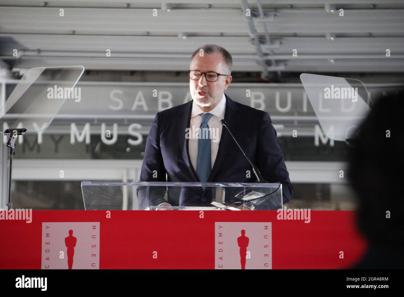 Los Ángeles, EE.UU., 30 2021 de septiembre: Bill Kramer 09/30/2021 La Ceremonia de Dedicación y el Corte Oficial de Cinta para la Apertura del Museo de la Academia de Imágenes de Movimiento en Los Ángeles, CA Foto por Izumi Hasegawa/HollywoodNewsWire.net Crédito: Hollywood News Wire Inc./Alamy Live News Foto de stock