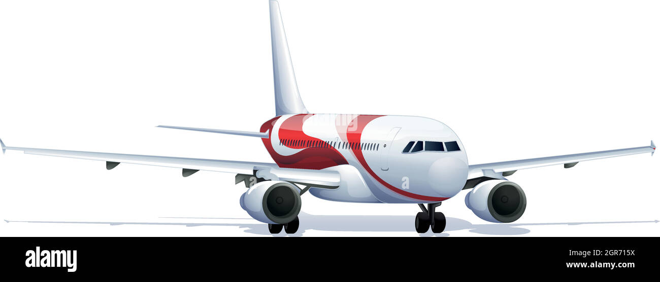 avión de pasajeros Ilustración del Vector
