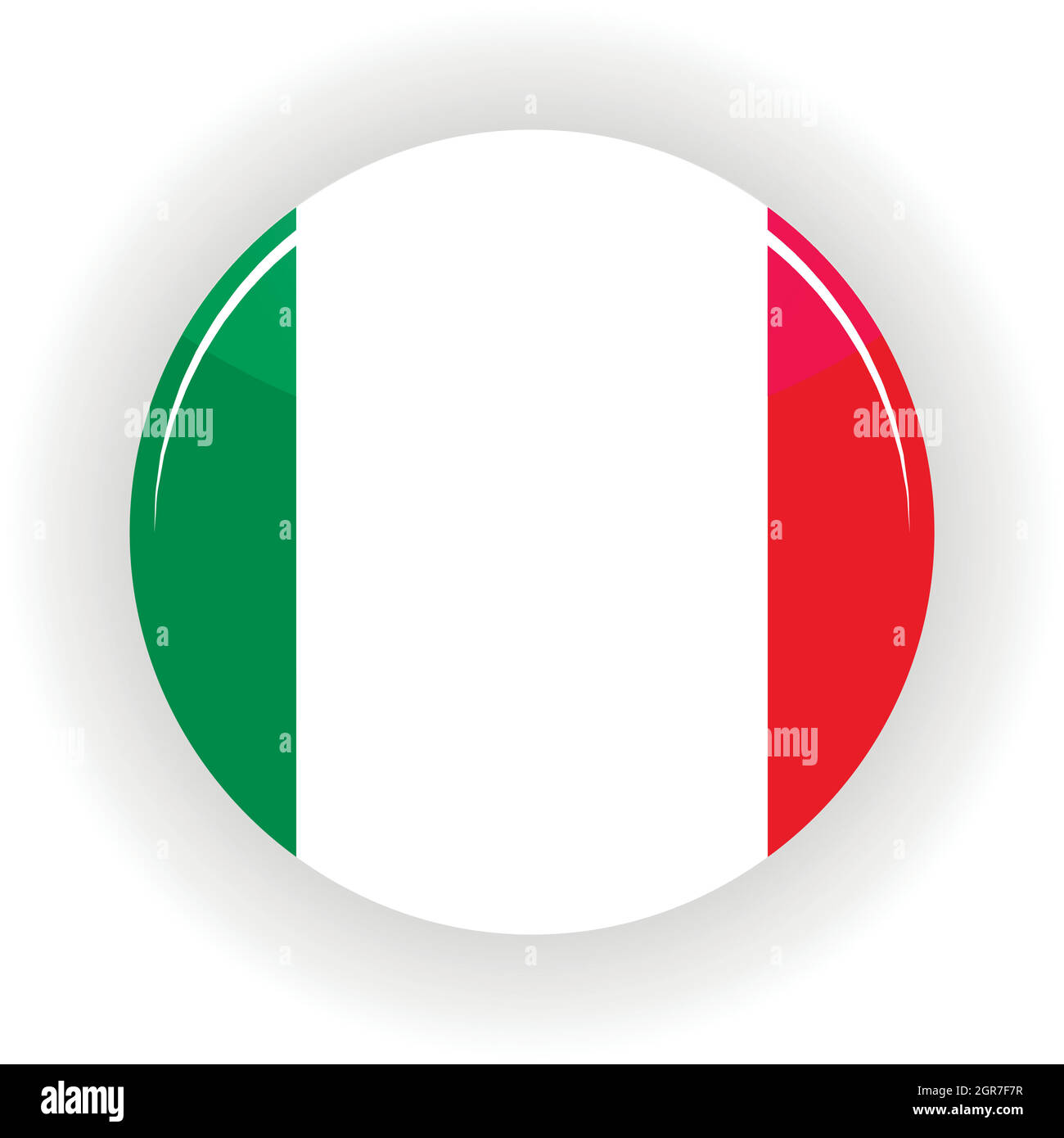 Icono de Italia circle Ilustración del Vector