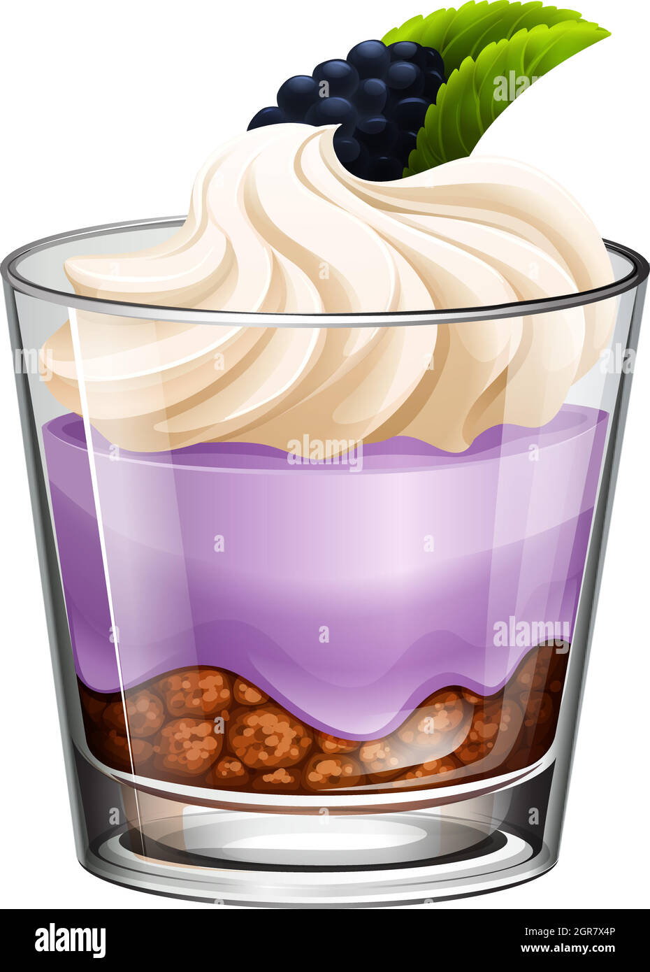 Vaso de postre Imágenes vectoriales de stock - Alamy