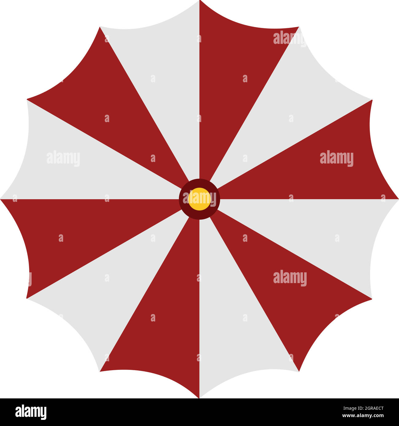 Paraguas blanco y rojo Imágenes vectoriales de stock - Alamy