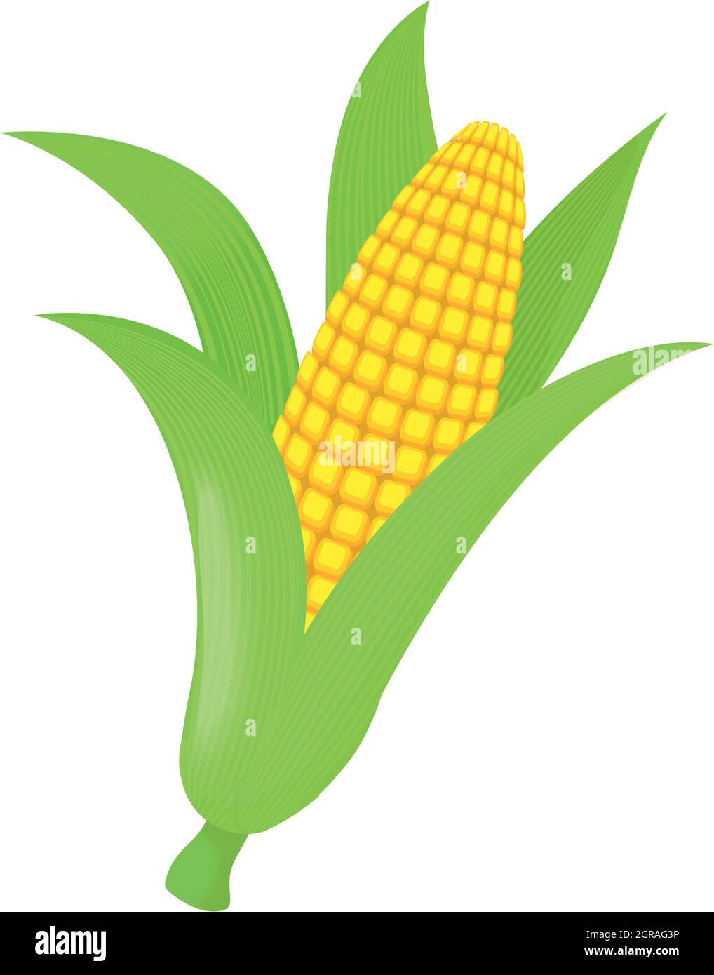 Icono de maíz, estilo de dibujos animados Imagen Vector de stock - Alamy