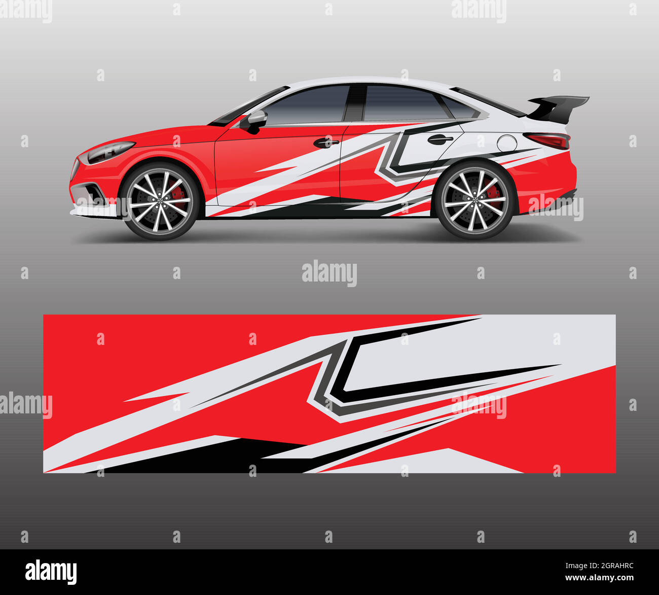 Carro adhesivo vector, gráfico abstracto carreras diseños para vehículo  adhesivo vinilo envoltura Imagen Vector de stock - Alamy