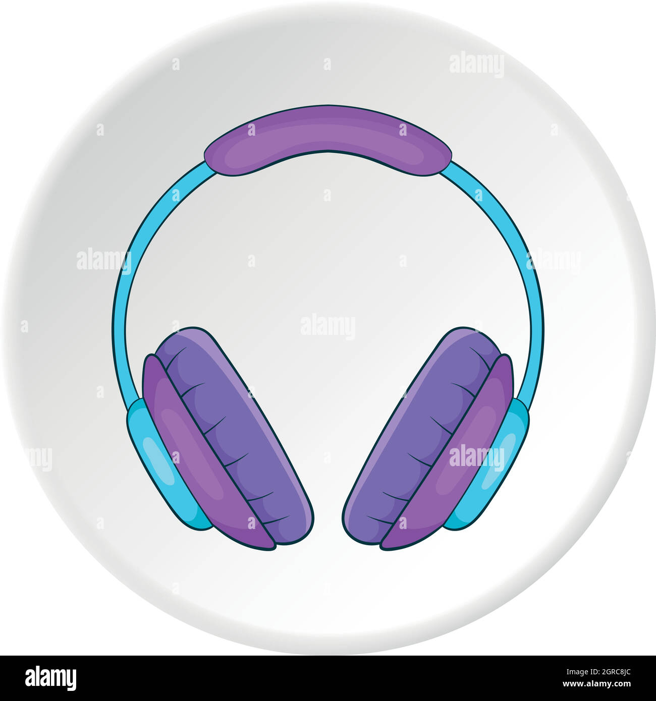 Icono de auriculares de música, estilo de dibujos animados Imagen Vector de  stock - Alamy