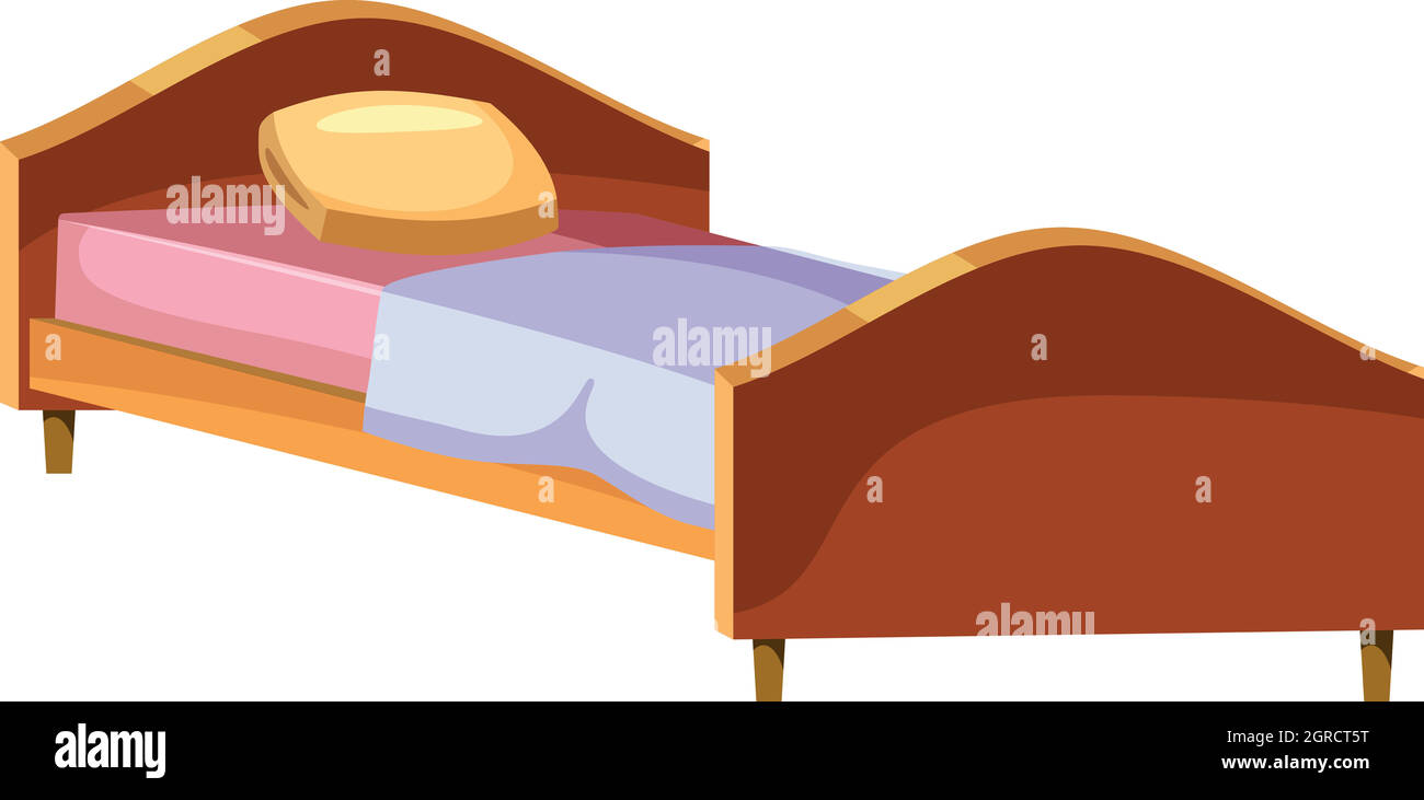 Single wooden bed icon cartoon fotografías e imágenes de alta resolución -  Alamy
