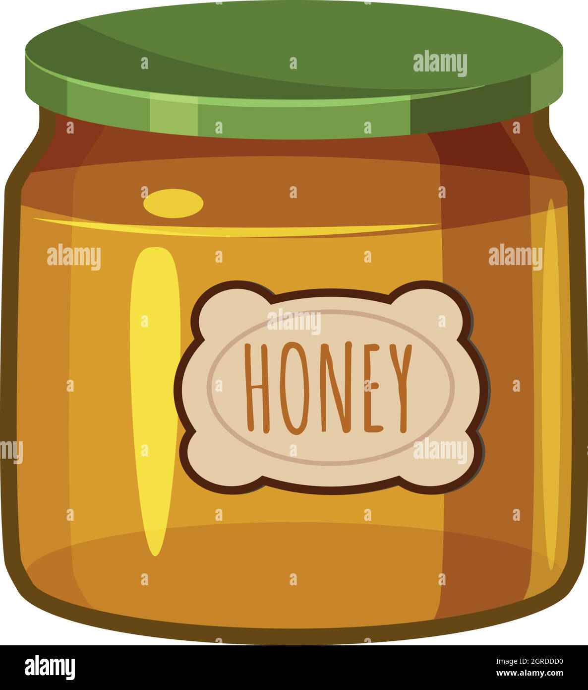 Tarro de miel, icono de estilo de dibujos animados Imagen Vector de stock -  Alamy